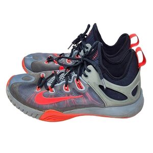 Nike HyperRev Basketball Shoes Gray Orange Zoom Men’s Size 11